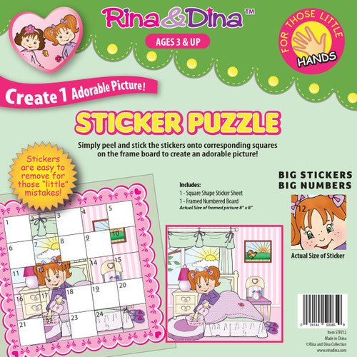 Rina & Dina Little Hands Sticker Puzzle - Negel Vasser