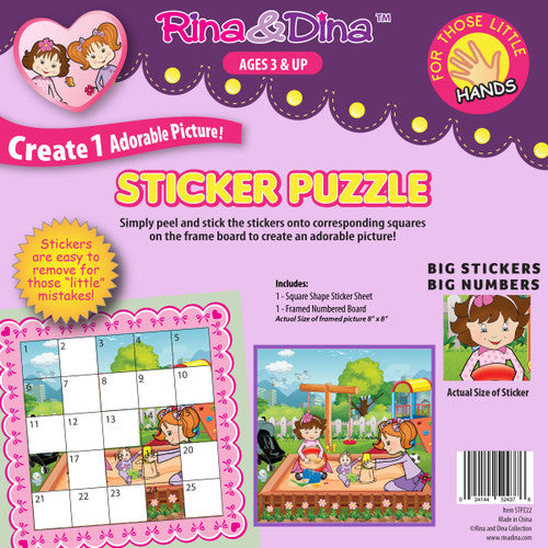 Rina & Dina Little Hands Sticker Puzzle - Sandbox